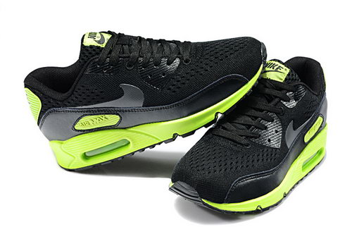 Nike Air Max 90 Em Womens Black Dark Grey Flash Lime New Zealand
